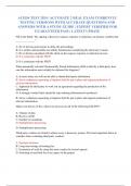 ACEDS TEST 2024 &vert; ACCURATE 2 REAL EXAM CURRENTLY  TESTING VERSIONS WITH ACCURATE QUESTIONS AND  ANSWERS WITH A STUDY GUIDE &vert; EXPERT VERIFIED FOR  GUARANTEED PASS &vert; LATEST UPDATE