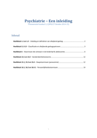 Samenvatting Psychiatrie: een inleiding (Nevid e.a.)