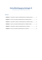 Samenvatting Ontwikkelingspsychologie II (Feldman)