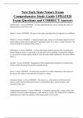 New York State Notary Exam  Comprehensive Study Guide UPDATED  Exam Questions and CORRECT Answers