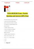 NEHA REHS&sol;RS Exam - Practice Questions and Answers &lpar;100&percnt; Pass&rpar;