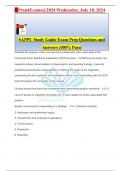 SAPPC Study Guide Exam Prep Questions and Answers &lpar;100&percnt; Pass&rpar;