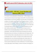 SAPPC Study Guide Exam Prep Questions and Answers &lpar;100&percnt; Pass&rpar;