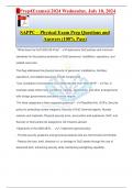 SAPPC &ndash; Physical Exam Prep Questions and Answers &lpar;100&percnt; Pass&rpar;