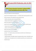 Security Program Integration Professional Certification &lpar;SPIPC&rpar; Exam Prep Questions and Answers &lpar;100&percnt; Pass&rpar;