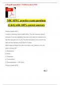 NBC-HWC practice exam questions &lpar;C&S&rpar; with 100&percnt; correct answers