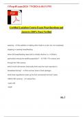 Certified Lactation Course Exam Prep Questions and Answers &lpar;100&percnt; Pass&rpar; Verified