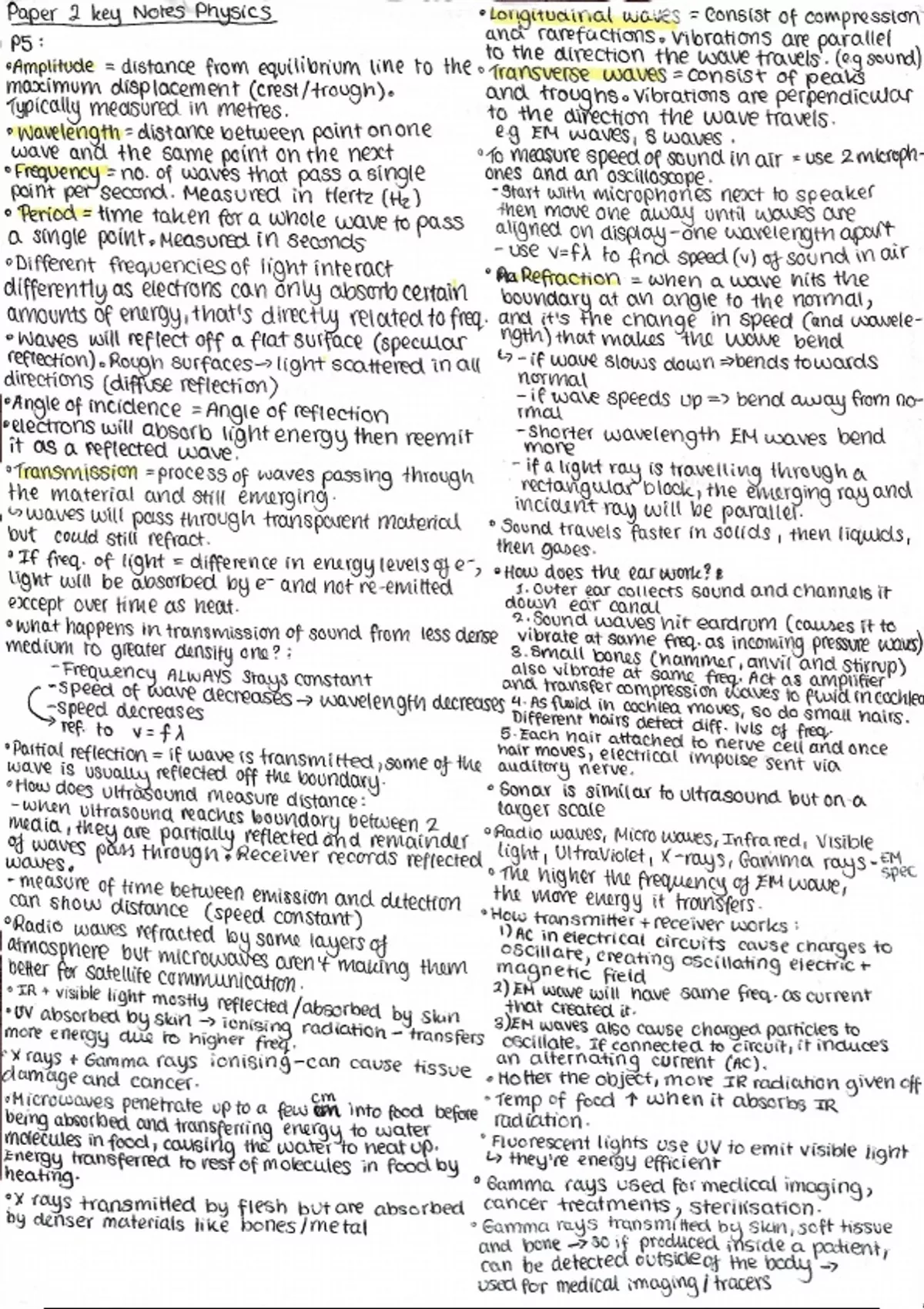 GCSE OCR Physics unit 5 summary notes - Science - Stuvia UK