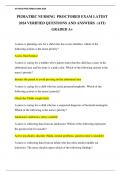 PEDIATRIC NURSING  PROCTORED EXAM LATEST 2024 VERIFIED QUESTIONS AND ANSWERS &lpar;ATI&rpar; GRADED A&plus;