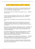 BLUE PRISM EXAM LATEST UPDATE