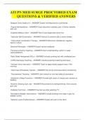 ATI PN MED SURGE PROCTORED EXAM &Tab;QUESTIONS & VERIFIED ANSWERS