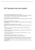 HCV Specialist Exam Latest Updated&period;