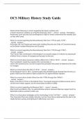OCS Military History Study Guide&period;