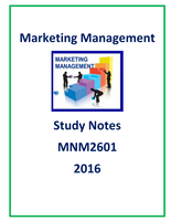 Marketing Management MNM2601