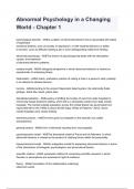 Abnormal Psychology in a Changing World - Chapter 1 questions and answers rated A&plus; 2024&sol;2025