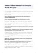 Abnormal Psychology in a Changing World - Chapter 3 questions and answers rated A&plus; 2024&sol;2025