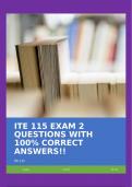 ITE 115 EXAM 2 QUESTIONS WITH 100&percnt; CORRECT ANSWERS&excl;&excl;
