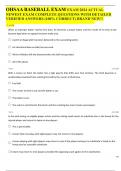 OHSAA BASEBALL EXAM EXAM 2024 ACTUAL NEWEST EXAM COMPLETE QUESTIONS WITH DETAILED VERIFIED ANSWERS &lpar;100&percnt; CORRECT&rpar; BRAND NEW&excl;&excl;