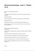 Abnormal psychology - exam 3 - Chapter 10-16 Test Bank