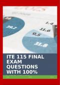 ITE 115 FINAL EXAM QUESTIONS WITH 100&percnt; VERIFIED SOLUTIONS&excl;&excl;