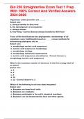 Bio 250 Straighterline Exam Test 1 Prep With 100&percnt; Correct And Verified Answers 2024-2026