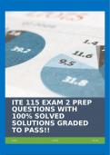 ITE 115 EXAM 2 PREP QUESTIONS WITH 100&percnt; SOLVED SOLUTIONS GRADED TO PASS&excl;&excl;