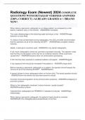 Radiology Exam &lpar;Newest&rpar; 2024 COMPLETE QUESTIONS WITH DETAILED VERIFIED ANSWERS &lpar;100&percnt; CORRECT&rpar; &sol;ALREADY GRADED A&plus; &sol;&sol;BRAND NEW&excl;
