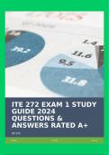 ITE 272 EXAM 1 STUDY GUIDE 2024 QUESTIONS & ANSWERS RATED A&plus;