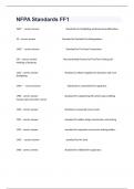 NFPA Standards FF1 Exam Questions And Answers Already Graded A&plus;&period;