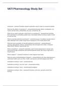 VATI Pharmacology Study Set questions and answers Rated A&plus;