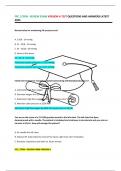FPC &sol; CFRN - REVIEW EXAM VERSION A TEST QUESTIONS AND ANSWERS LATEST 2024