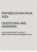 PDP4802 Exam pack 2024&lpar;Questions and answers&rpar;