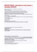 PM 502 FINAL &vert; Questions and answer &vert; Updated 2024&sol;25