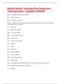 Vituity Scribe Training Pre-Classroom Training Exam &vert; Updated 2024&sol;25