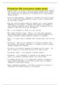 Primerica life insurance state exam