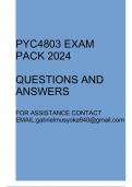 PYC4803 Exam pack 2024&lpar;Questions and answers&rpar;