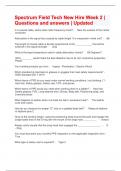 Spectrum Field Tech New Hire Week 2 &vert; Questions and answers &vert; Updated