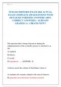 NUR 256 MIDTERM EXAM 2024 ACTUAL  EXAM COMPLETE 250 QUESTIONS WITH  DETAILED VERIFIED ANSWERS &lpar;100&percnt;  CORRECT ANSWERS&rpar; &sol; ALREADY  GRADED A&plus; &sol;&sol; BRAND NEW&excl;&excl;
