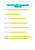 BIOL 2213 Exam 1 Latest Update  Graded A&plus;