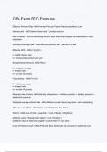 CPA Exam BEC Formulas &lpar;1&rpar;