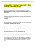 WGSS&sol;BIOL 350 EXAM 2024 WITH 100&percnt; ACCURATE SOLUTIONS