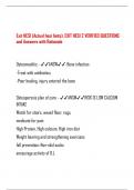 Exit HESI &lpar;Actual hesi hints&rpar;&comma; EXIT HESI 2 VERIFIED QUESTIONS  and Answers with Rationale