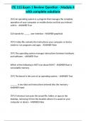 ITE 115 Exam 1 Review Question - Module 4 with complete solutions&period;