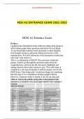 Hesi a2 entrance exam 2022 2023 Complete Solution&period;