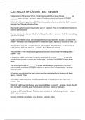 CJIS RECERTIFICATION TEST REVIEW