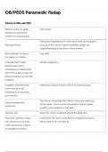 OB&sol;PEDS PARAMEDIC FISDAP FINAL EXAM AND SUDYGUIDE 2024