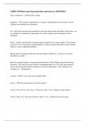 CHEM 130 final exam Exam Questions and answers &lpar;202472025&rpar;