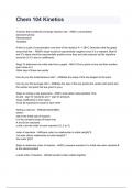 Chem 104 Kinetics questions and answers  REVISED AND UPDATED FOR 2026&sol;2027 ACTUAL EXAM COMPLETE QUESTIONS AND CORRECT DETAILED ANSWERS &lpar;VERIFIED ANSWERS&rpar; &vert;ALREADY GRADED A&plus;&vert;&vert;BRAND NEW&excl;&excl;