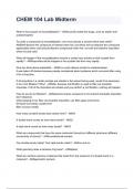 CHEM 104 Of The Labs And Exams&period; Questions & ANSWERS 2024&sol;2025 &lpar; A&plus; GRADED 100&percnt; VERIFIED&rpar;ALL BUNDLED HERE&excl;&excl;&excl;