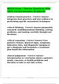 NR235 Exam 1 Review Questions With 100&percnt; Correct Answers Graded A&plus;
